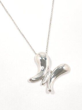 Tiffany & Co. Elsa Peretti Butterfly Necklace 925 (Large)